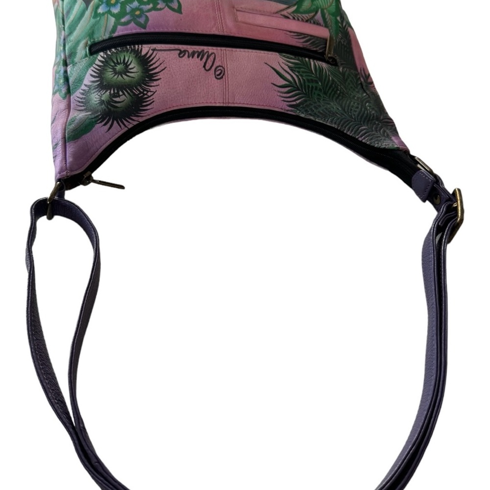 Anna by Anuschka Women's Genuine Leather Hobo Handbag | - Picture 12 of 16